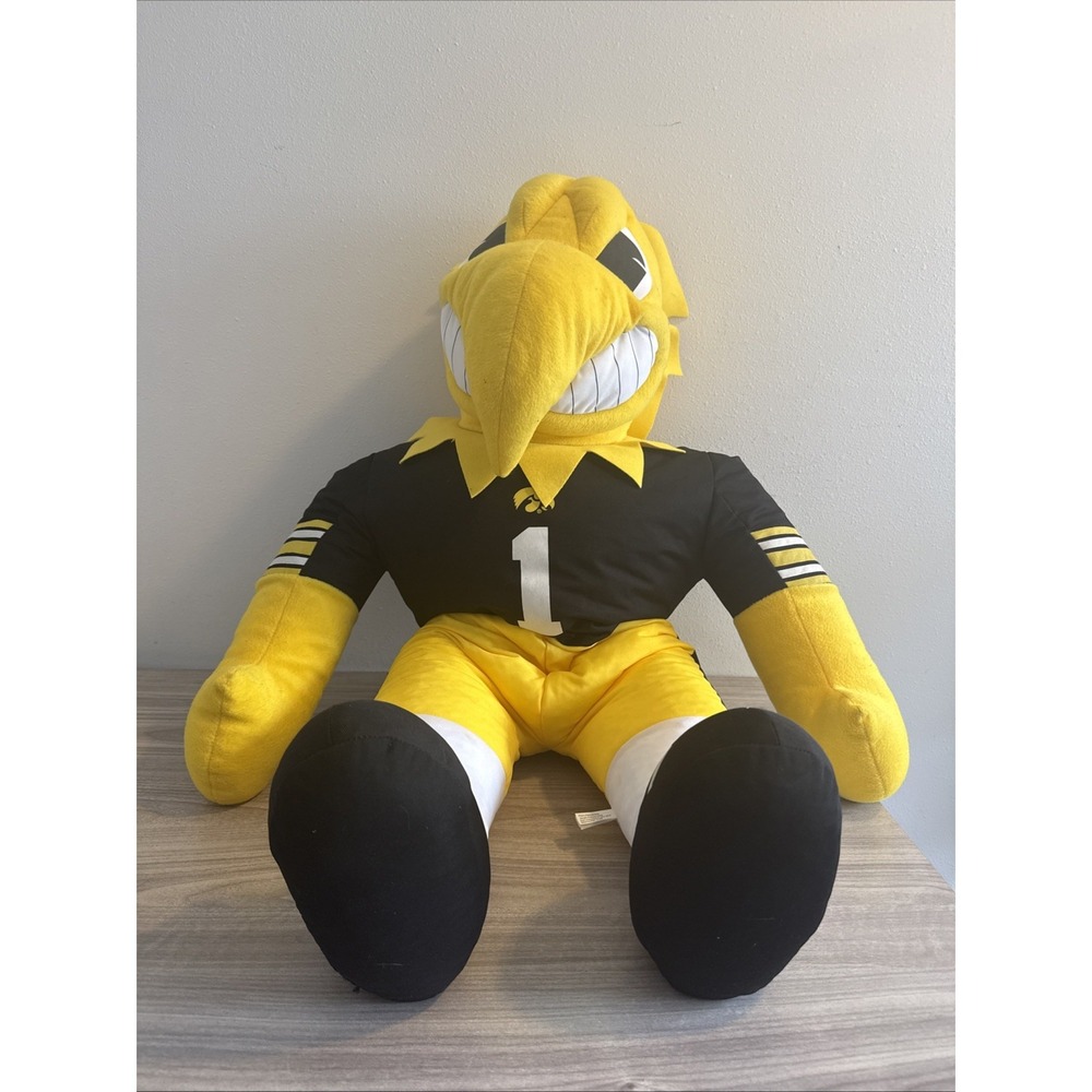 Iowa Hawkeyes Herky Jumbo Plush 32" Stuffed Collectible NCAA Football